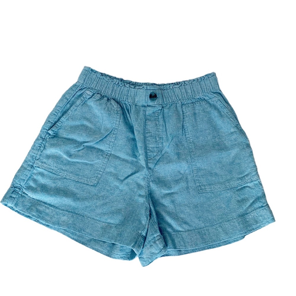 Loft Blue Linen Shorts Size Medium